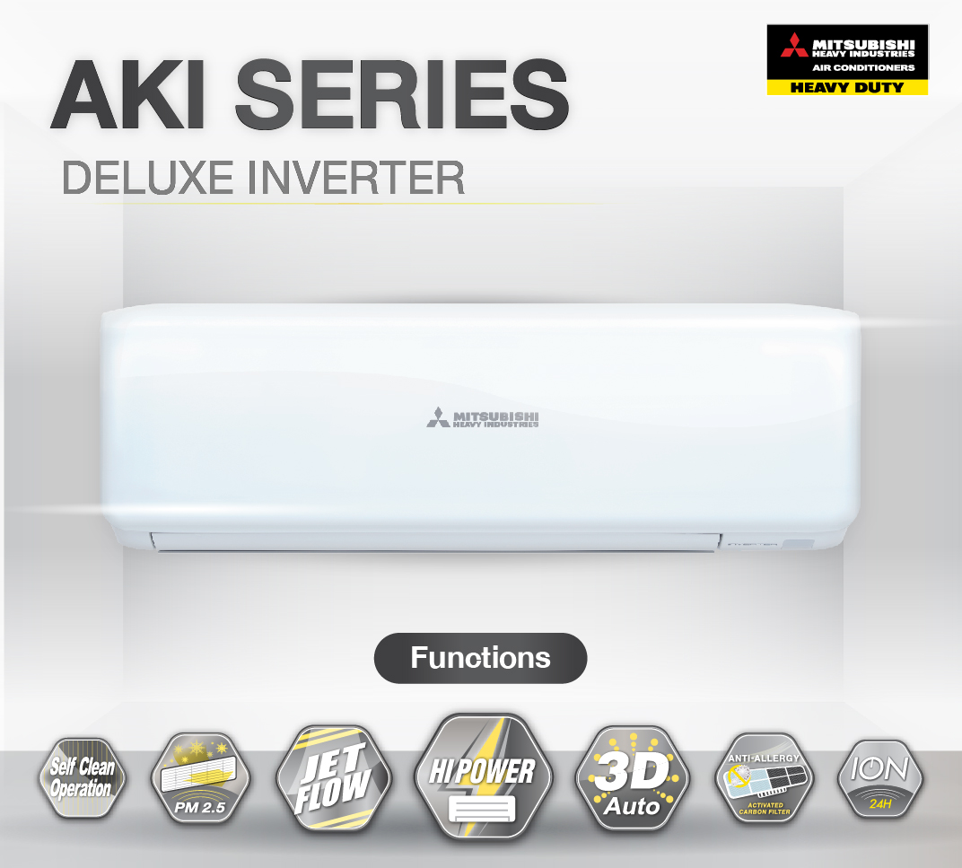 แอร์ MITSUBISHI HEAVY DUTY รุ่น DELUXE INVERTER รุ่นใหม่ล่าสุด น้ำยา R32 มั่นใจรับประกันอะไหล่ 5 ปี คอมเพลสเซอร์ 5ปี ผ่อน 0% นาน 10 เดือน ( ในกรณ๊รูดบัตร +3% )