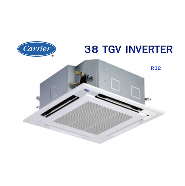 แอร์ CARRIER CASSETTE INVERTER สี่ทิศทาง ประหยัดไปเบอร์5 น้ำยาR32 รีโมทไร้สาย รับประกันอะไหล่2ปี คอมเพลสเซอร์ 7 ปี