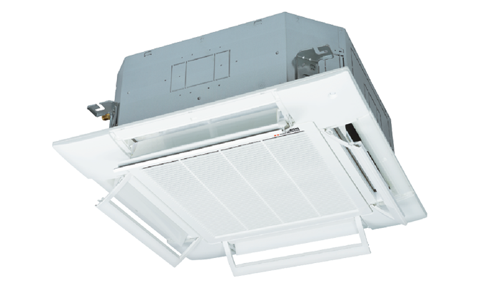 แอร์ฝั่งใต้ฝ้ากระจายลมสี่ทิศทาง CASSETTE TYPE Mitsubishi Heavy Duty รุ่นใหม่ล่าสุดปี2024 น้ำยา R410 รับประกันอะไหล่ 5 ปี คอมเพลสเซอร์ 5 ปี